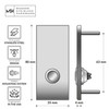 MSH Modern Stainless Hardware Model R2 Doorbells, R-Series Stainless Steel