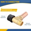 2PACK GUOFIS Copper Water Hammer Arrestor,7/8"F x 3/4"M(HAMMER024-2)