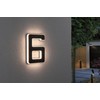 Paulmann Outdoor Solar House Number 6 3000 K IP44 Akk