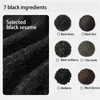 XCVFDVOR Black Sesame Balls (黑芝麻丸) – 12 Individually Wrapped Snacks,
