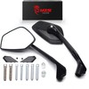 MZS Universal Motorcyle Mirrors, Aluminum Motorbike Rearview Side Handlebar Mirror