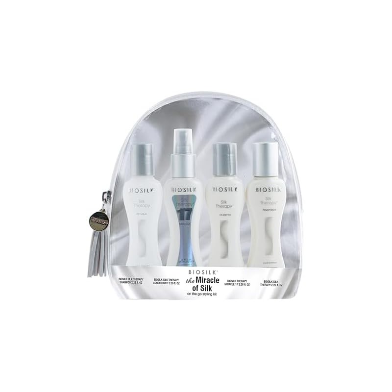 Biosilk The Miracle of Silk Kit, Includes Silk Therapy Shampoo,