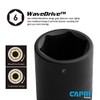 Capri Tools Deep Impact Socket, 3/8-Inch Drive, 6-Point, SAE (1-Inch)