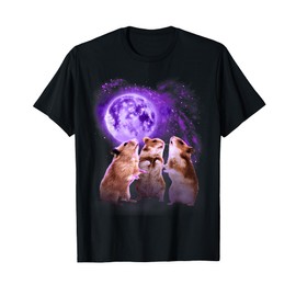 Hamsters Howling at the Moon Shirt - Funny Hamster T-Shirt
