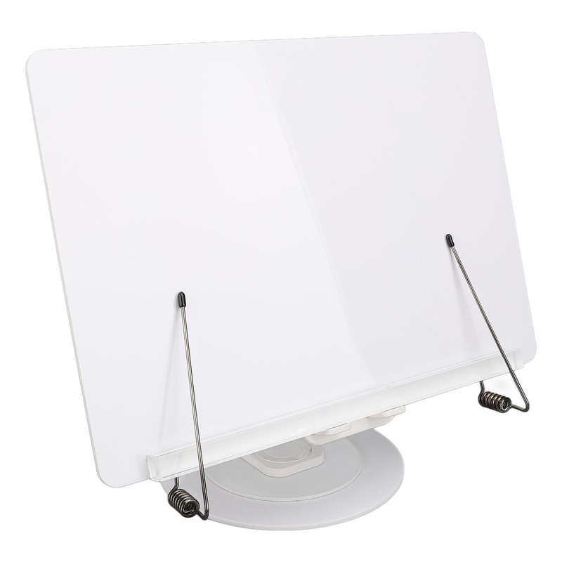 Book Reading Stand Foldable 360 Degree Rotating Book Stand Acrylic