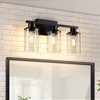 RyaHQ Black Bathroom Vanity Light Fixtures Over Mirror 3-Light Wall