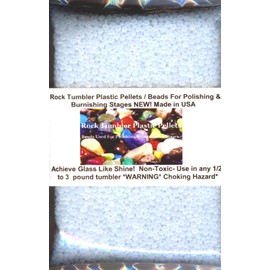 Rock Tumbler Plastic Pellets / Beads for Polishing and Polishing Phases