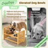 CozyLazy Elevated Dog Bowls, 4 Height Adjustable Raised Dog Bowl