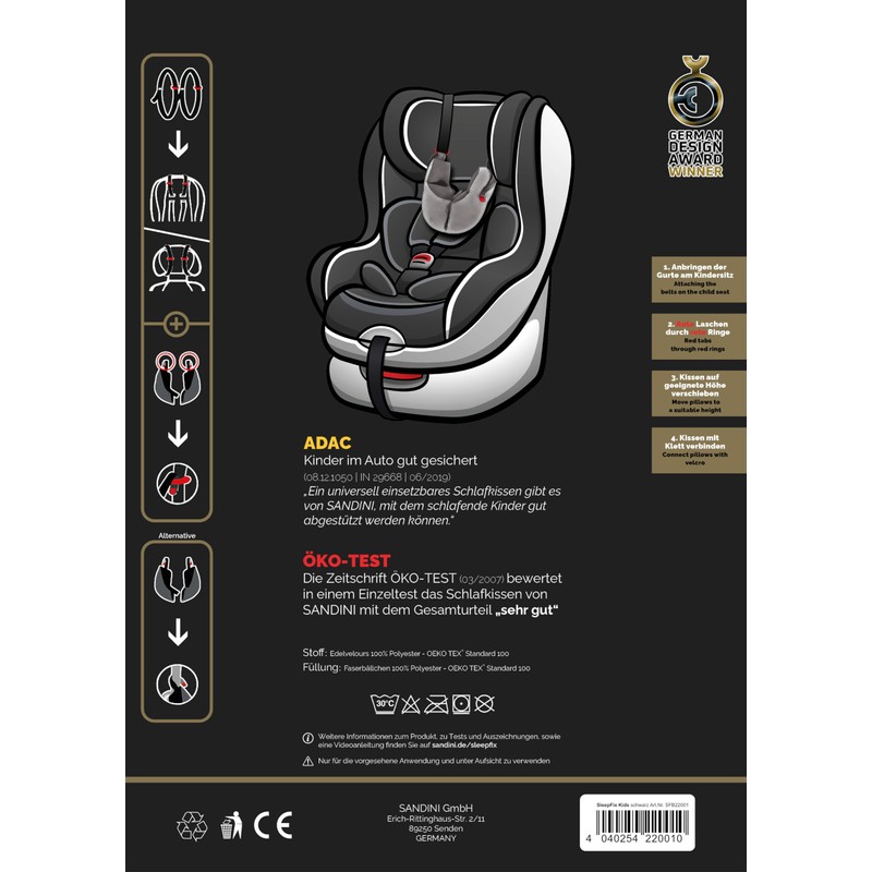 Sandini SleepFix Kids Basic - Children's Sleeping Pillow / Neck