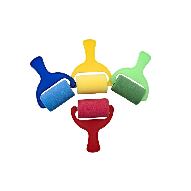 Craftplay Sponge Painting Rollers Pack of 4 - 7cm Roller