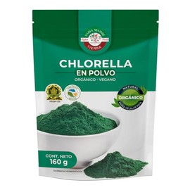 SABIA MADRE TIERRA  Chlorella Orgánica Certificada 160g , Pared celular rota, 100 Natural                                                             