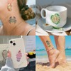 FTVLTAT 20 Sheets Glitter Ocean Animal Temporary Tattoos, Shimmering Sea