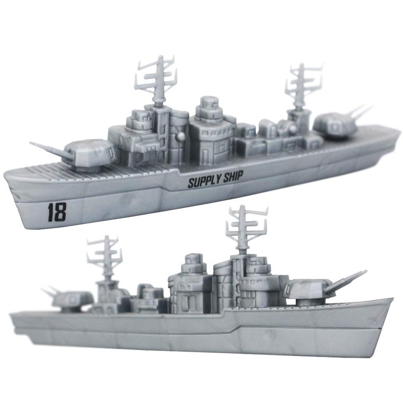 deAO Military Naval Aircraft Carrier Toy Play Set with Small
