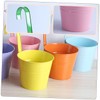 NOLITOY 4pcs Iron Hanging Flower Pot Detachable Hooks for Balcony
