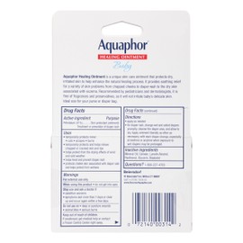 Aquaphor Baby Healing Ointment To-Go Pack - Advanced Therapy for Chapped Cheeks and Diaper Rash - Two .35 oz. Tubes