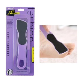 【3pk】LYLAC Foot Scrubber, Purple Foot File with Black Abrasive Surface, Beauty Tool