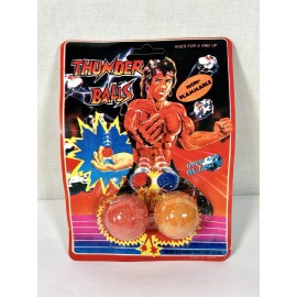 Unbranded Vintage 80's Rambo Knockoff Graphic Thunder Balls Carnival Prize Toy Rare NOS