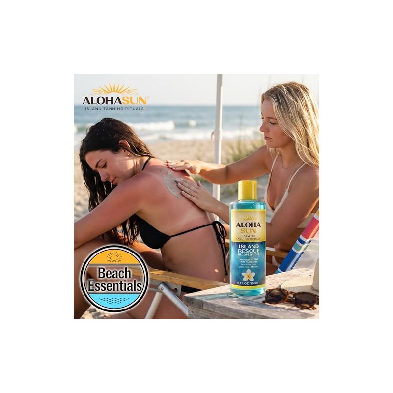 Aloha Sun Aloe Vera Gel for Sunburn Relief & Tan