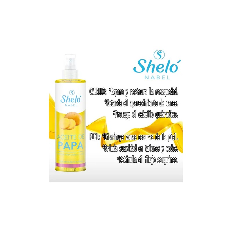 Aceite De Papa Shelo Reparador Para Piel Y Cabello 260