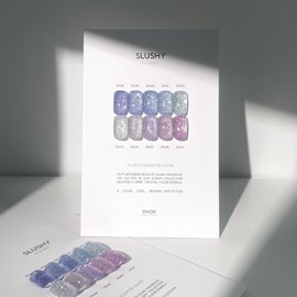 Divock Divok Slush Reflective Glitter Gel 10 Piece Set + 2 Top Gels / 디보크 슬러시 반사 글리터젤 10종 세트+탑젤2개