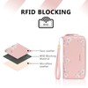 Pomelo Best Women's Large Purse in Long Format Flowers Embossing