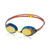 Speedo Unisex-Adult Swim Goggles Mirrored Vanquisher 2.0, Bright Cobalt/Amber/Gold