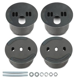 CROSSDESIGN Front Air Ride Bag Brackets Kit Cups 4.5" OD Compatible with Any Cars & Trucks with 4.5" Front Coil Spring Diameter