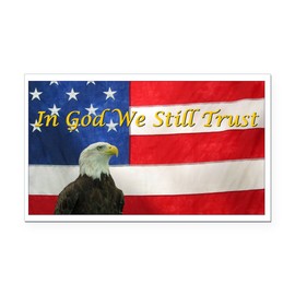 CafePress in God We Still Trust Rectangle Car Bumper Magnet