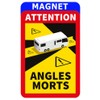 lepni.me Magnetic Warning Signs Warning Blind Spot Morts Sticker for