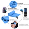 Microfiber Travel & Sports Towel Set - Quick Dry, Super