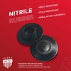 4 Pack 1 Inch Flush Mount Black Plastic Body and