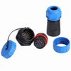 IP68 SP21 9Pin Waterproof Plastic Aviation Plug Socket Connector (12Pin)