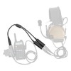 HEARFALCOM Tactical Dual Pass to Single Pass Cable Headset Adapter