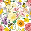 20 Napkins Fresh Flower Garden Gerbera Blackflower Flowers Summer Table