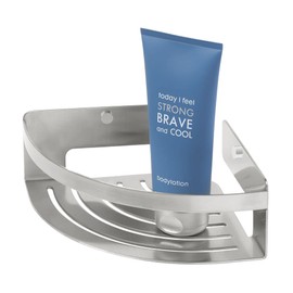 Tiger 1400430946 Caddy Shower Corner Basket, Brushed Stainless Steel