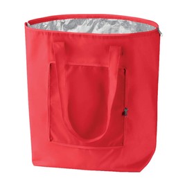 noTrash2003 Foldable Shopping Bag with Case - Lightweight and Stable - with Inner Aluminium Coating Cooling Function in 6 Attractive Colours, red