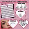 Yawamica Natural Lash Extension Kit Wispy Eyelash Clusters 9-11mm Lash