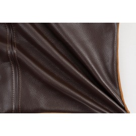 Thick Full Grain Cowhide Leather Pillow Cover - Sofa Cushion Case - Decorative Throw Covers for Living Room, Bedroom and Home Office, Pack of 1 (20" x 20") (Coffee)