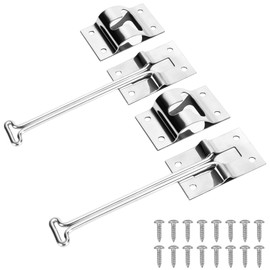 Lonffery Rv Door Latch, RV Door Holder, 304 Stainless Steel Trailer Latch, 6inches 2pcs