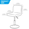 BORDEAG Bar Stool Slipcovers with Backrest Cover, Set of 4,