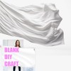 Cosymate White flag to design yourself, weatherproof flag 90 x