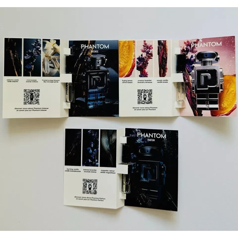 Paco Rabanne Men Cologne Collection Sample Spray Vials 15pc Set