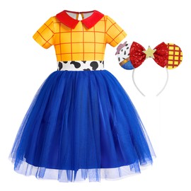 ToLaFio Princess Costume for Girls Princess Dress for Little Girl Cosplay Fancy Party Chritstmas Dress Up Outfits Kids Gift