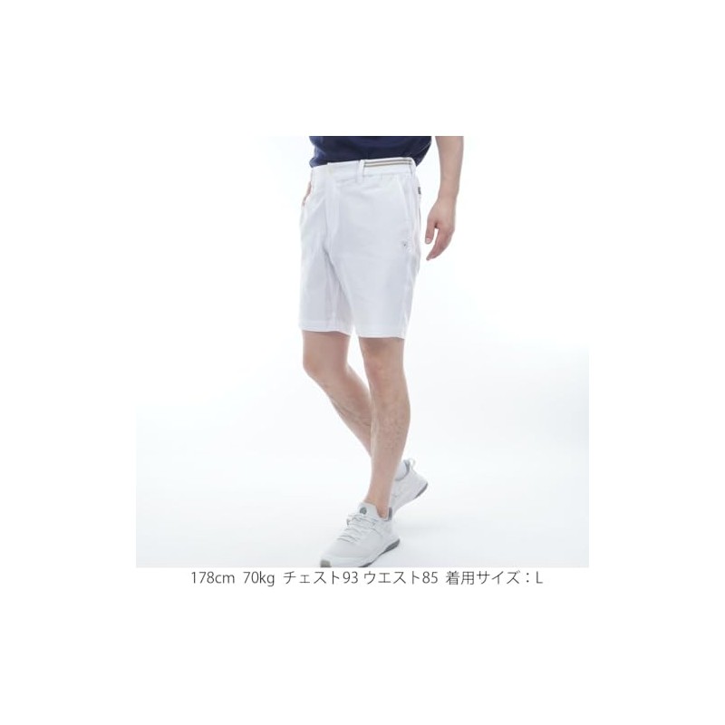 [ピン アパレル] メンズ ショートパンツ (吸水速乾性) / ゴルフ / 621-5132301 030_ホワイト