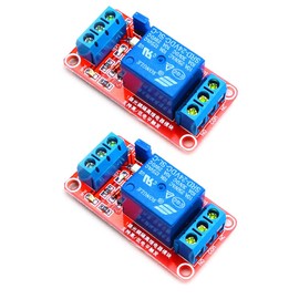 Hailege 2pcs DC 24V 1 Channel Relay Module with OPTO Insulation Support High or Low Level Trigger