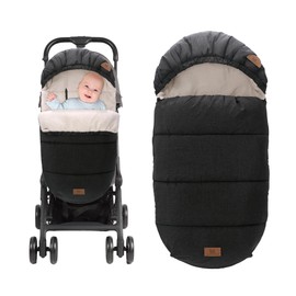 Miracle Baby Bunting Bag, Warm Infant Car Seat Cover Blanket with Zipper & Hood, Fleece Footmuff Sleeping Bag for Stroller, Boys Girls 0-48 Months