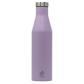 MIZU - S6 Slim Series Water Bottle | 19 oz. Double Wall Stainless Steel Vacuum Insulated | Narrow Mouth with Leak Proof Cap | Multiple Colors | BPA Free, Lavender