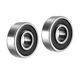 A ABSOPRO Ball Bearing 6201-2RS 12x32x10mm Double Sealed Bearing (Set of 2)