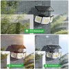 intelamp Solar Flood Lights Outdoor Waterproof, 2 Pack 6000mAh 1200LM