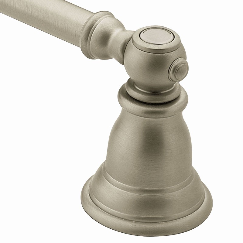 Moen YB5418BN Kingsley 18 inch Single Towel Bar, Brushed Nickel